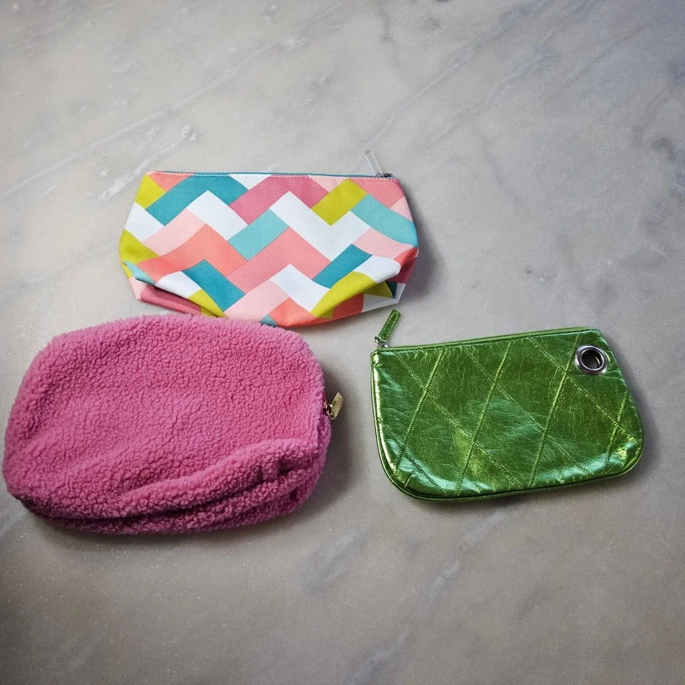 Tyler Cowen Sephora Cosmetic‎ Bags Set of 3 Makeup Travel Zipper Pouch